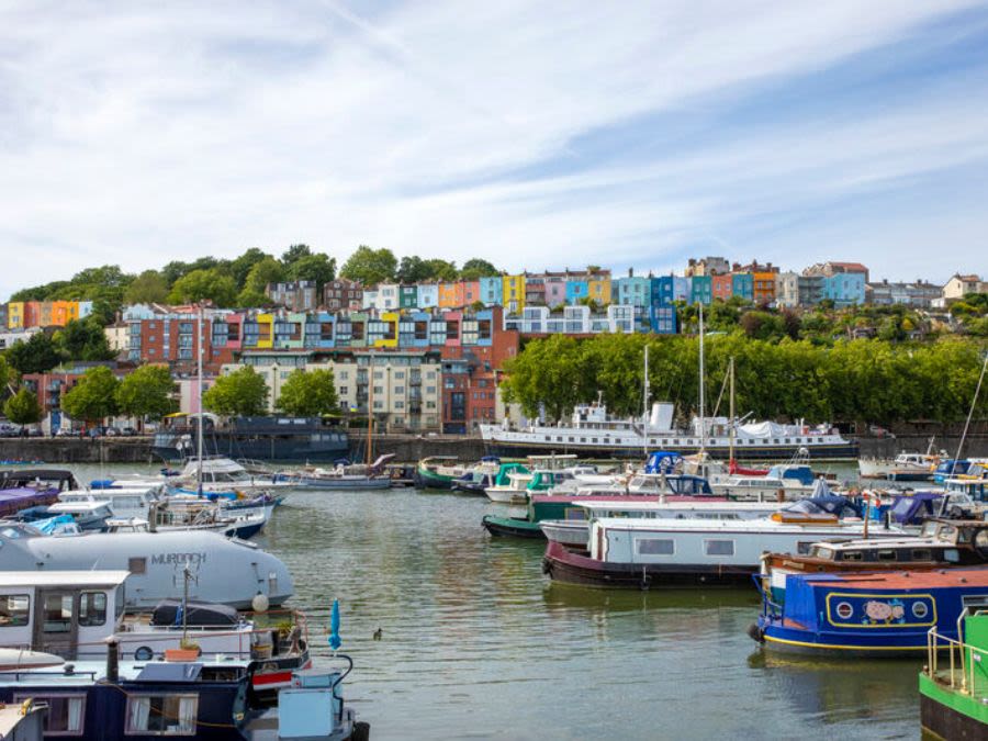 Colourful houses on Bristol Harbourside
