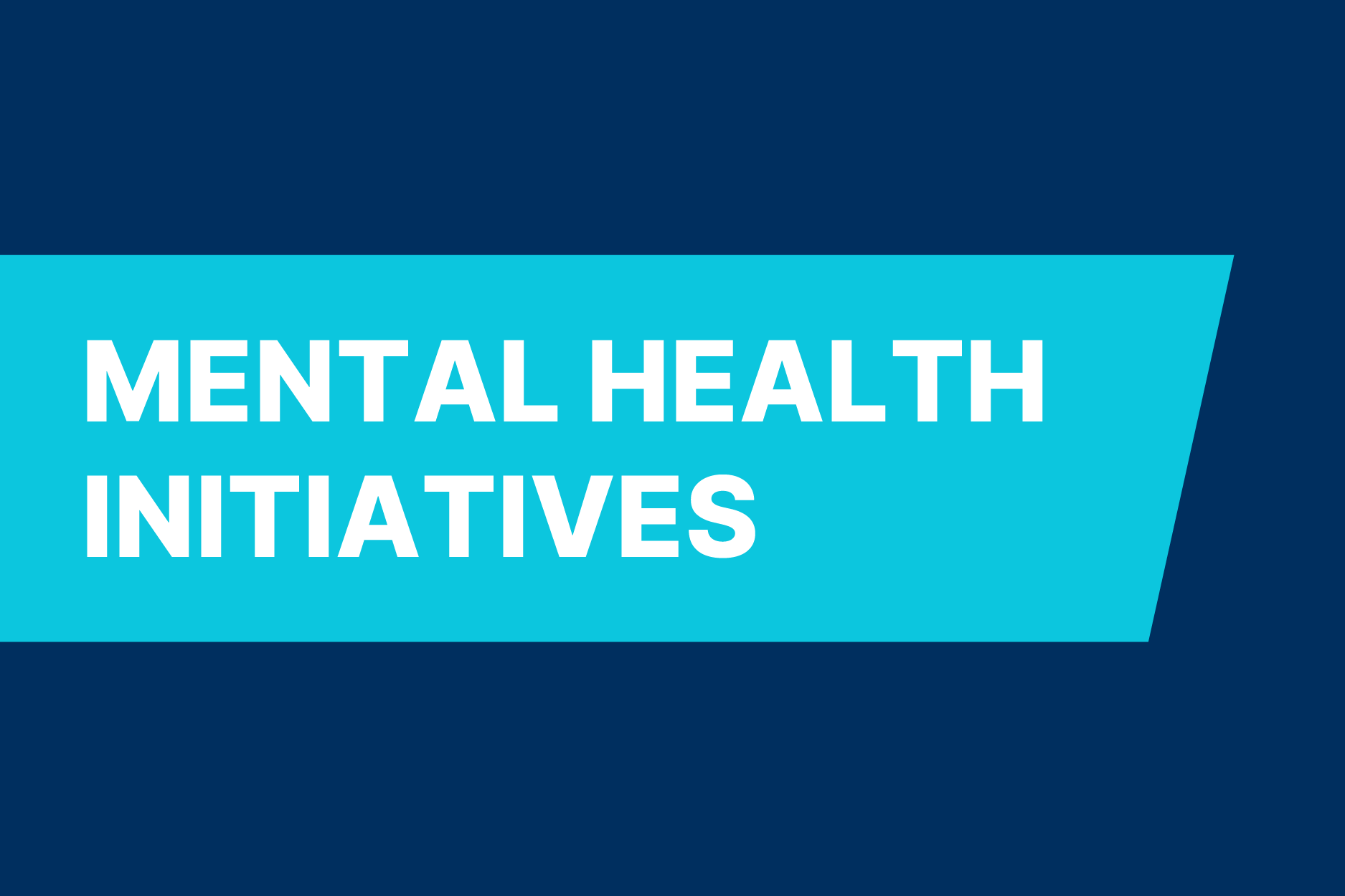 Mental Health Initiatives